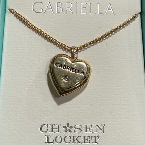Gold Heart Locket Necklace